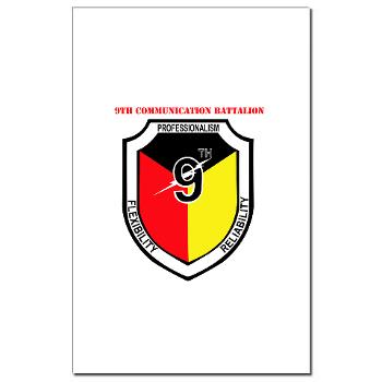 9CB - M01 - 02 - 9th Communication Battalion with Text - Mini Poster Print - Click Image to Close